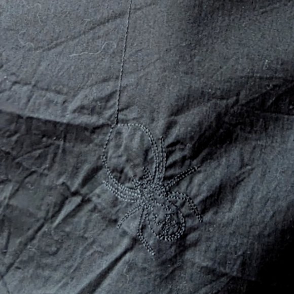 Folter Black Widow Spider Spiderweb Dress Halloween Retro Goth RARE - Picture 10 of 15